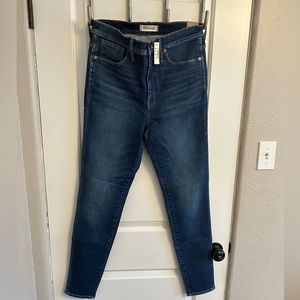 Madewell 31T 10” high rise skinny jeans